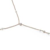 Ladies Nomination Bella Rose gold pearl pendant necklace 142657 RRP £65Condition ReportBRAND NEW