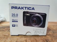 RRP £69.99 Praktica Luxmedia Z212 20MP 12x Zoom Compact Camera - Graphite
