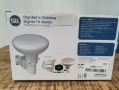 Outdoor Aerial, SLx Digidome For TV Digital Freeview HD 360° Omni Directional Amplified Antenna with