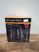 RRP £20.00 Russell Hobbs Textures Plastic Kettle 21271, 1.7 L, 3000 W - Black