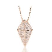 Sif Jakobs Gold on silver Pedara CZ Kite Pendant and Necklace SJ-P11053 RRP £149.00Condition