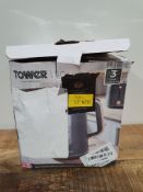 RRP £29.95 Tower Scandi T10037G Kettle with Rapid Boil and Boil Dry Protection
