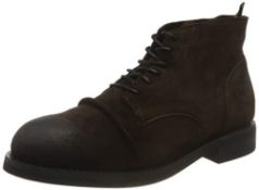 BRAND NEW BOXED SCOTCH & SODA FOOTWEAR (SCPGH) Men's Coltan Fashion Boot, Dark Brown, 9 UK RRP £