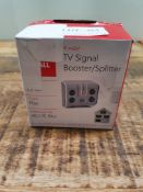 RRP £9.99 One For All Signal Booster/Splitter for TV