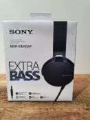 RRP £39.99 Sony MDR-XB550AP Extrabass Headphones - Black