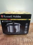 RRP £27.64 Russell Hobbs 19750 Rice Cooker and Steamer, 1.8 Litre, Silver