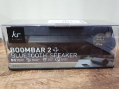RRP £58.97 KitSound Boombar 2 + Bluetooth Portable Speaker - Black