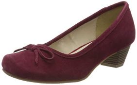 BRAND NEW BOXED Hirschkogel Women's 3003401 Pump, Red Bordo, 5 UK RRP £15Condition ReportBRAND NEW