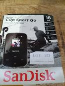 RRP £38.99 SanDisk Clip Sport Go 16GB MP3 Player Black