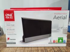 One For All Amplified Indoor Digital TV Aerial - Ready to receive Freeview and Analogue TV