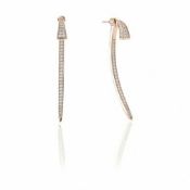 Ladies SIF JAKOBS Treviso Rose gold CZ Drop Silver Earrings RRP £60Condition ReportBRAND NEW BOXED