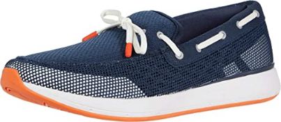 BRAND NEW SWIMS MENS BREEZE WAVE LACE NAVY/WHITE/ORANGE TRAINERS SIZE UK 8 RRP £50Condition