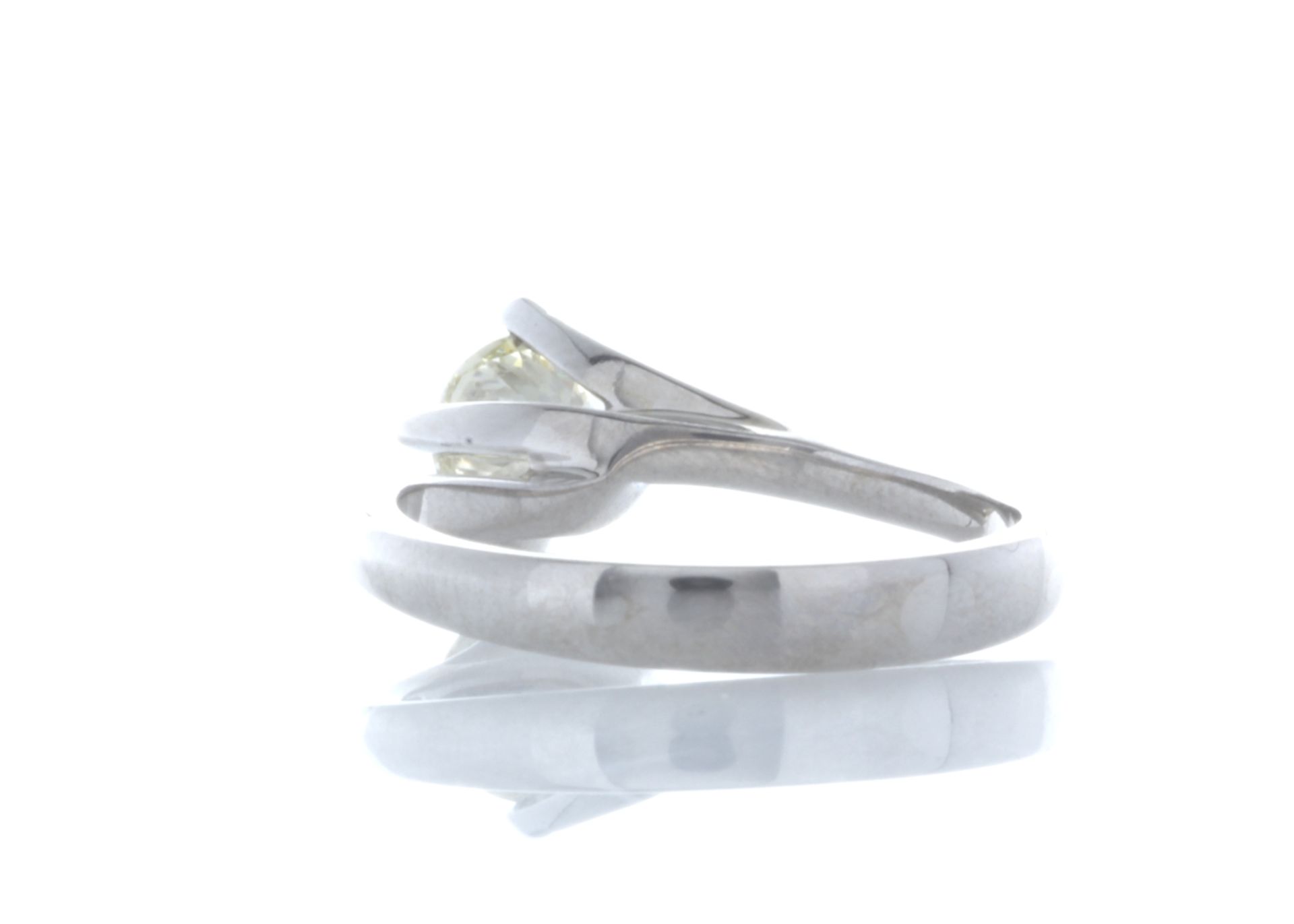 18ct White Gold Single Stone Fancy Claw Set Diamond Ring 0.71 Carats - Valued by IDI £7,250.00 - - Image 3 of 5