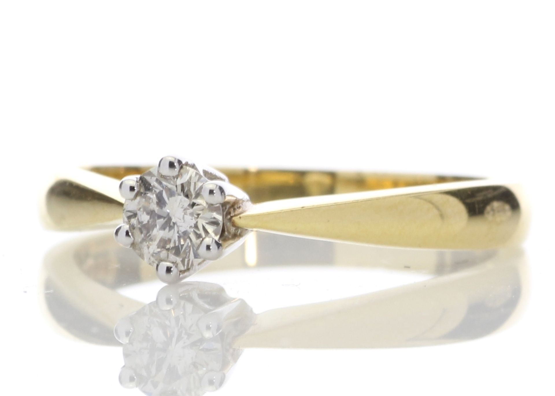 18ct Single Stone Wire Set Diamond Ring 0.50 Carats - Valued by AGI £2,461.00 - One natural rare - Image 2 of 4