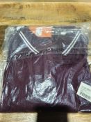 BRAND NEW BEN SHERMAN BURGUNDY POLO TOP SIZE LARGE - GJ164Condition ReportBRAND NEW