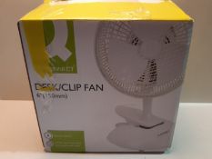 RRP £14.90 Q Connect 150mm/6 inch Clip Fan