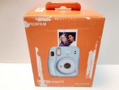 RRP £69.00 instax 16654956 mini 11 Camera, Sky Blue