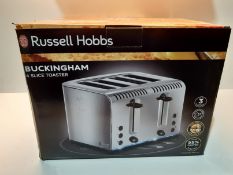 RRP £42.99 Russell Hobbs 20750 Buckingham 4-Slice Toaster