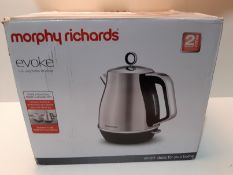 RRP £39.70 Morphy Richards Kettle Evoke Jug Kettle 104406 Electric Kettle Stainless Steel