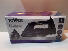 RRP £27.98 Tower T22008 CeraGlide 2-in-1 Cord or Cordless Steam