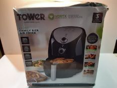 RRP £69.99 Tower T17021 Family Size Air Fryer with Rapid Air Circulation