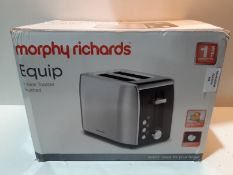 RRP £39.90 Morphy Richards 222057 Stainless Steel Toaster, Brushed 2 Slice