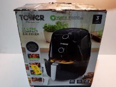 RRP £33.05 Tower T17025 Vortx Compact Air Fryer with Rapid Air Circulation
