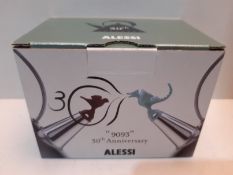 RRP £16.50 Alessi MGWHS2 Set of Two Whistles, Red/Green