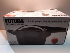 RRP £99.99 HAWKINS Futura Hard Anodised Pressure Cooker, 5 L, Black