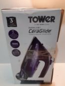 RRP £28.94 Tower T22008 CeraGlide 2-in-1 Cord or Cordless Steam