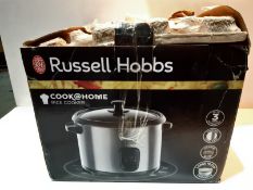 RRP £26.99 Russell Hobbs 19750 Rice Cooker and Steamer, 1.8L, Silver