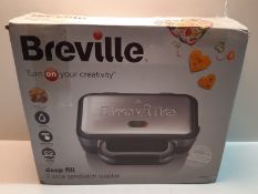 RRP £33.00 Breville Deep Fill Sandwich Toaster and Toastie Maker with Removable Plates