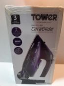 RRP £28.94 Tower T22008 CeraGlide 2-in-1 Cord or Cordless Steam