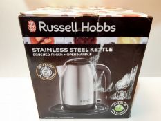 RRP £21.99 Russell Hobbs 23910 Adventure Brushed Stainless Steel Electric Kettle