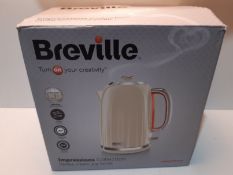 RRP £53.10 Breville Impressions Electric Kettle, 1.7 Litre, 3 KW Fast Boil, Cream [VKJ956]