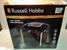 RRP £59.99 Russell Hobbs 23620 Compact Fast Breadmaker, 660 W, Black