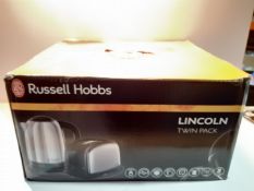 RRP £54.99 Russell Hobbs Lincoln Kettle and 2-Slice Toaster 21830