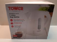 RRP £19.99 Tower T10029W Cordless Lightweight Jug Kettle with Larger Grip Handle