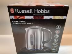 RRP £32.29 Russell Hobbs 20460 Kettle, Stainless Steel, 3000 W, 1.7 liters