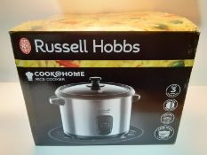 RRP £26.99 Russell Hobbs 19750 Rice Cooker and Steamer, 1.8 Litre, Silver