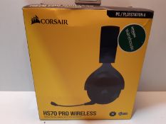 RRP £70.06 Corsair HS70 Pro Wireless SE Gaming Headset, Carbon (Renewed)