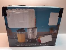 RRP £79.98 NUTRiBULLET Magic Bullet Deluxe Blender, Mixer & Food Processor, Silver