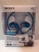 RRP £72.33 Sony NW-WS413 Waterproof All-in-One MP3 Player, 4 GB - Veridian Blue