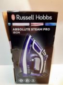 RRP £47.00 Russell Hobbs 25910 Absolute Steam Iron with 160 gram Steam Shot