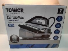 RRP £54.99 Tower T22006 CeraGlide Steam Generator Iron with Ceramic Soleplate