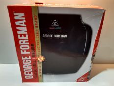 RRP £31.49 George Foreman Family 5-Portion(510 sq cm plate) Grill 23420 - Black