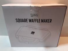 RRP £24.62 Global Gourmet by Sensiohome Square Waffle Maker Iron