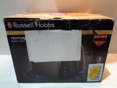 RRP £20.00 Russell Hobbs 21641 Textures 2-Slice Toaster, 700 - 850 W, Black