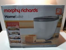 RRP £72.99 Morphy Richards Homebake Breadmaker 502001 White