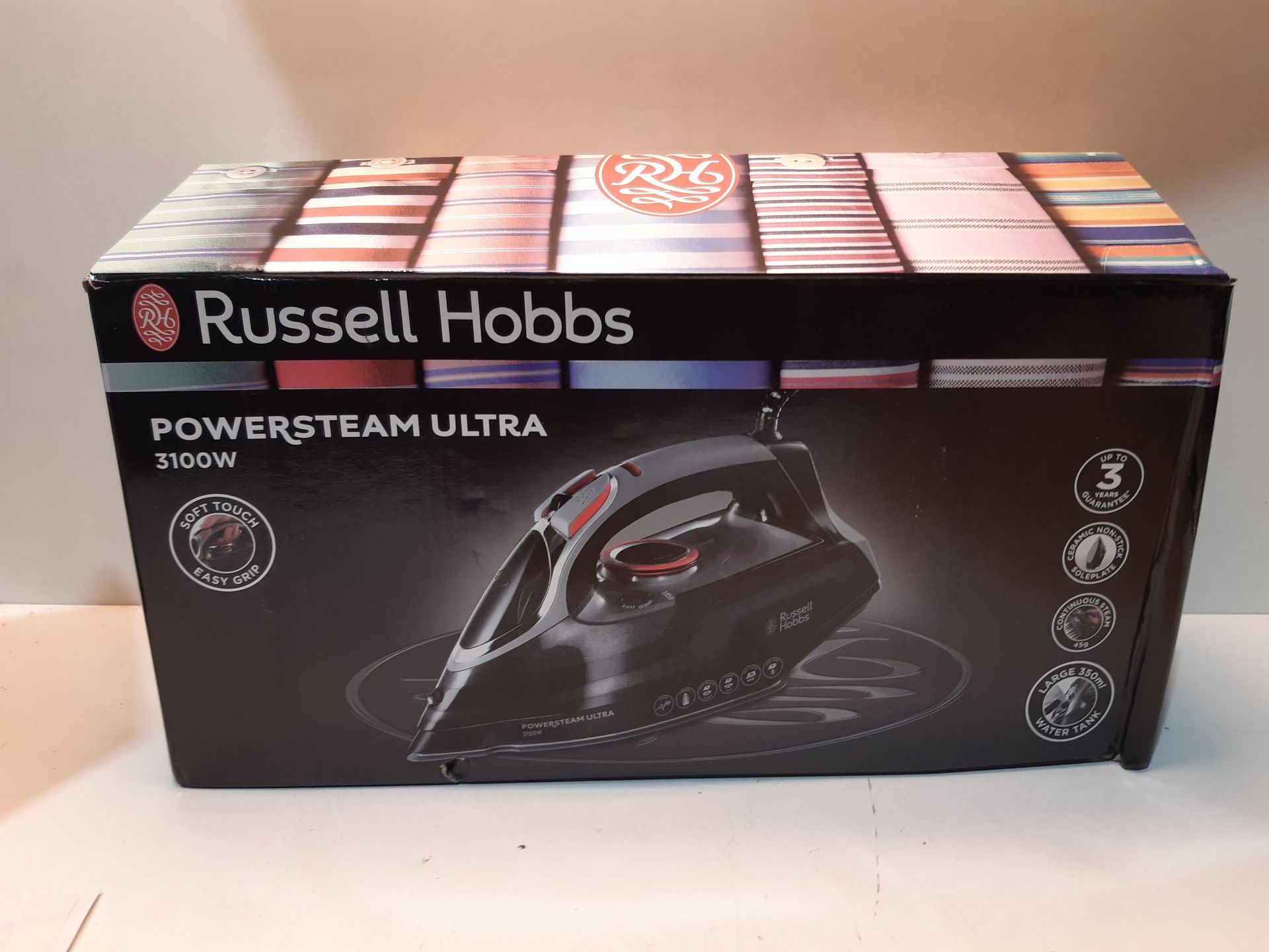 RRP £64.00 Russell Hobbs Powersteam Ultra 3100 W Vertical Steam Iron 20630